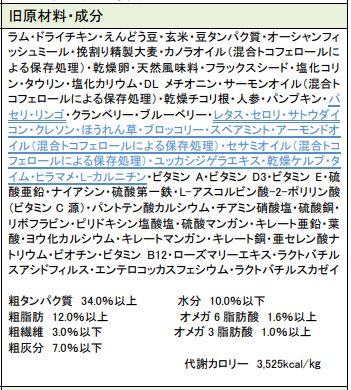 カッツ旧成分